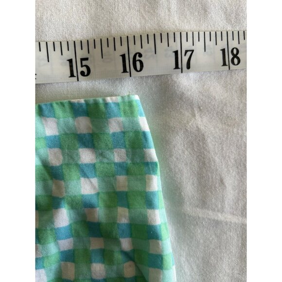 Lilly Pulitzer Women’s Tate Teal Gingham Mini Skirt Size 10 - Picture 4 of 6
